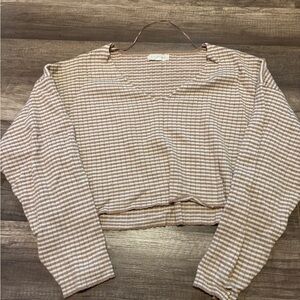 cropped striped pacsun sweater